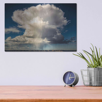 Luxe Metal Art 'Huge' by Giuseppe Torre, Metal Wall Art,16x12