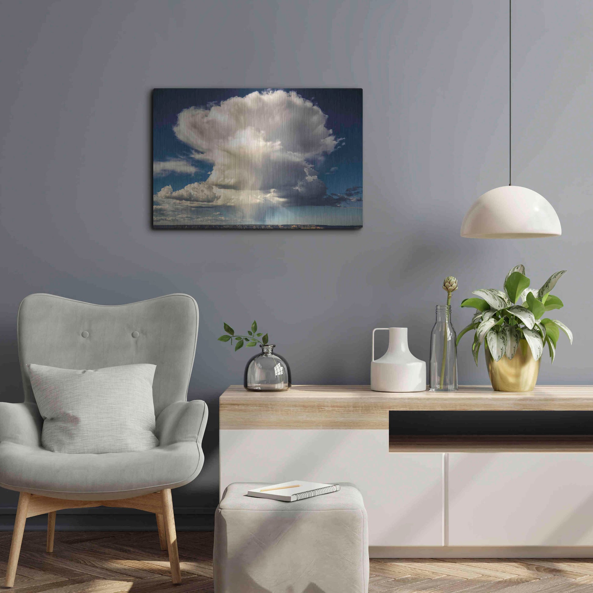 Luxe Metal Art 'Huge' by Giuseppe Torre, Metal Wall Art,24x16
