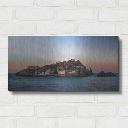 Luxe Metal Art 'Lachea Island' by Giuseppe Torre, Metal Wall Art,24x12