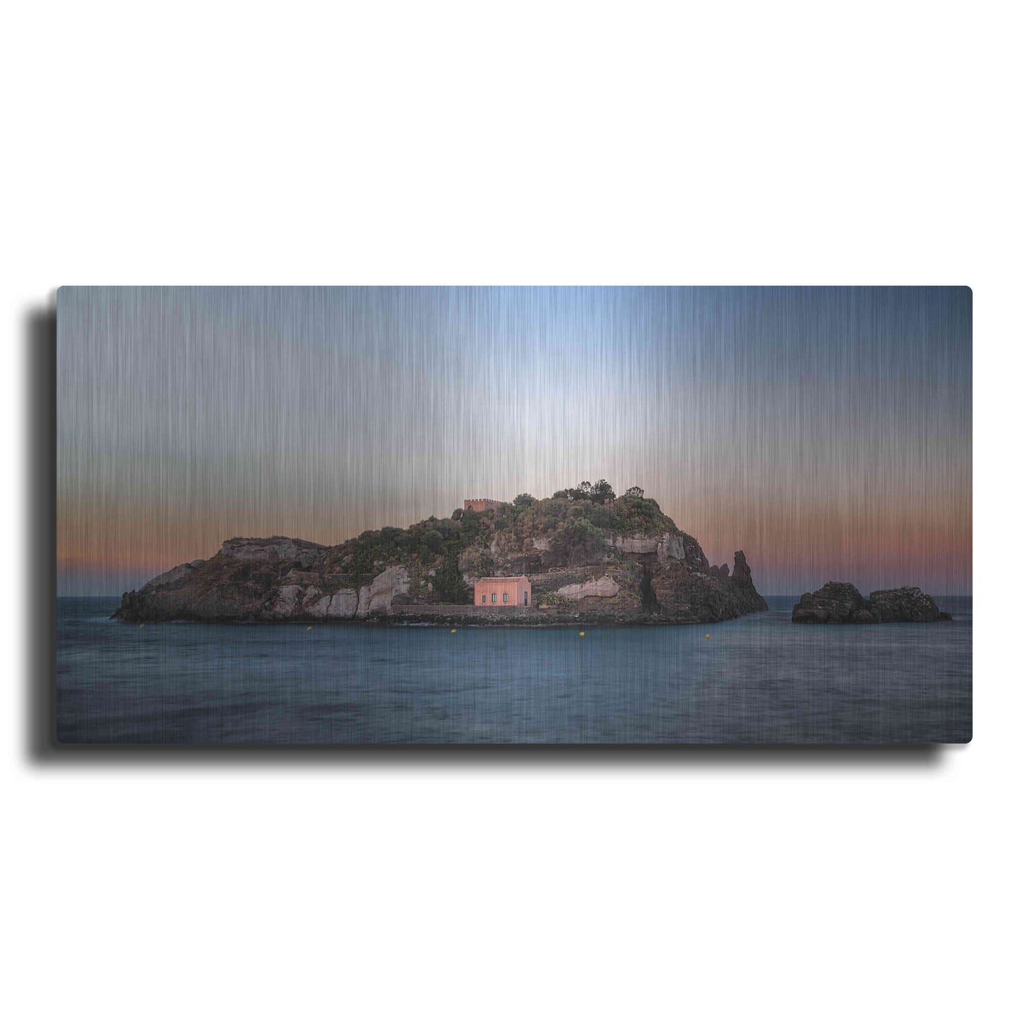 Luxe Metal Art 'Lachea Island' by Giuseppe Torre, Metal Wall Art