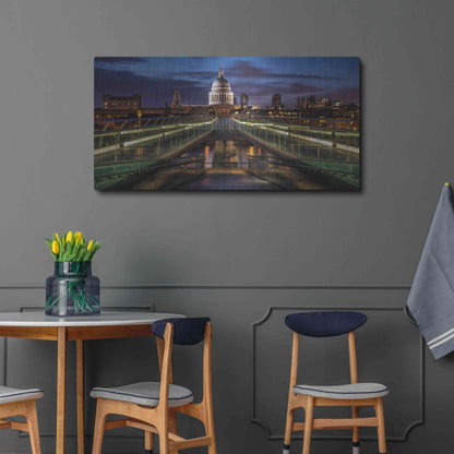 Luxe Metal Art 'Symmetries Of London' by Giuseppe Torre, Metal Wall Art,48x24