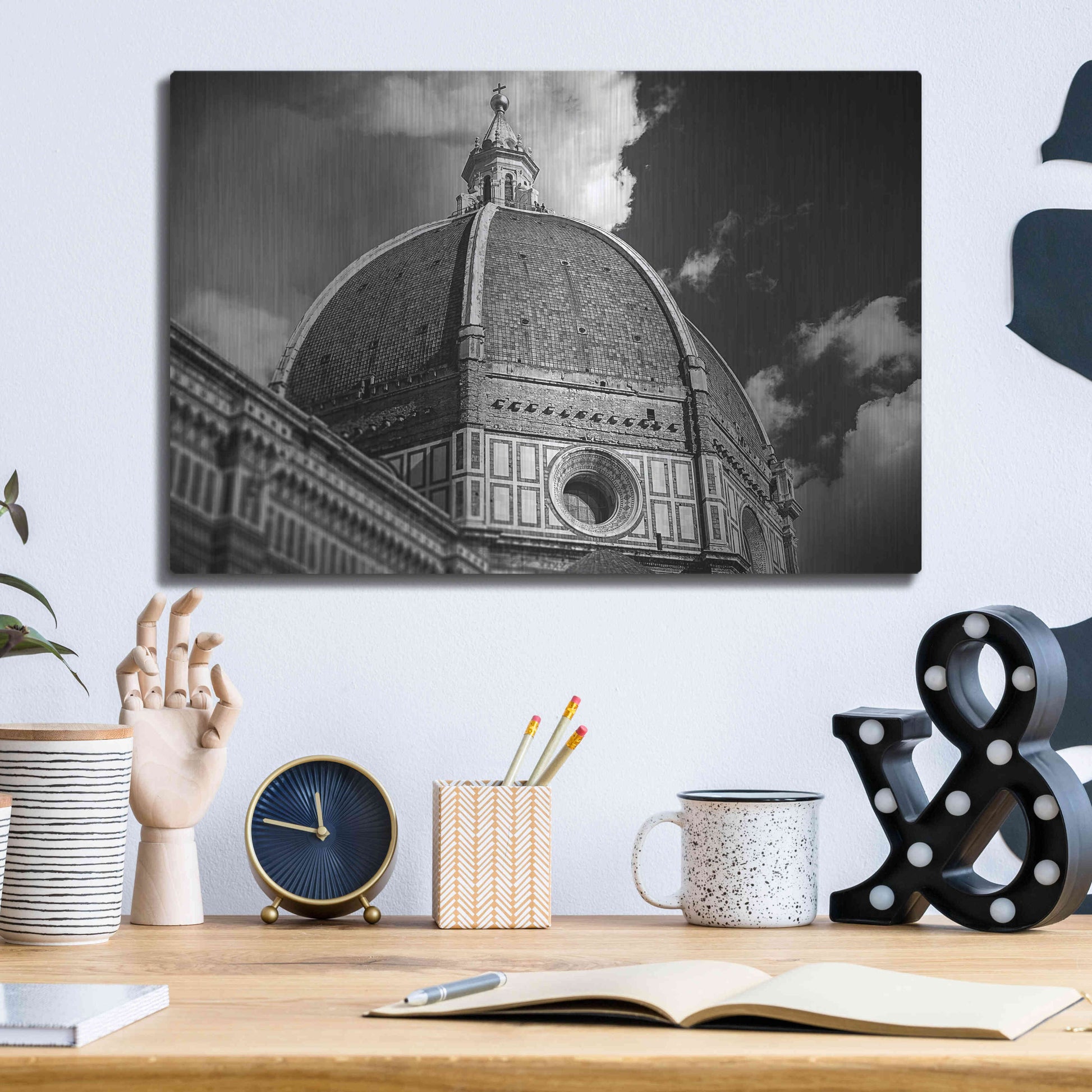 Luxe Metal Art 'The Big Dome' by Giuseppe Torre, Metal Wall Art,16x12
