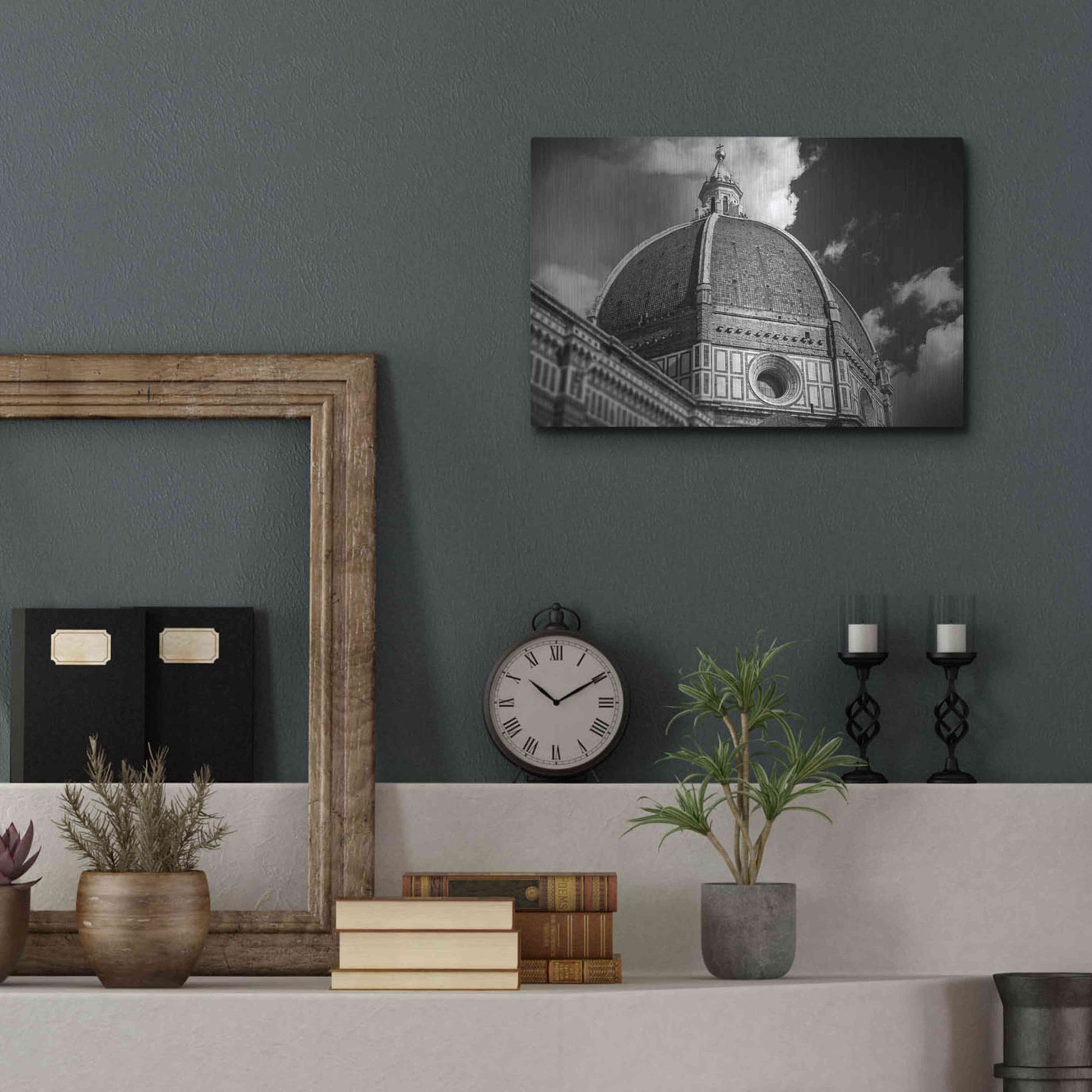Luxe Metal Art 'The Big Dome' by Giuseppe Torre, Metal Wall Art,16x12