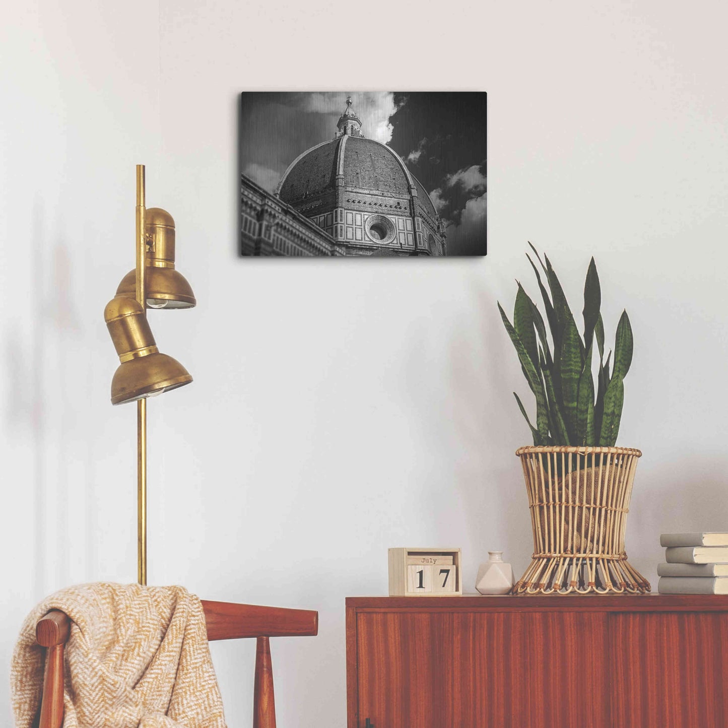 Luxe Metal Art 'The Big Dome' by Giuseppe Torre, Metal Wall Art,24x16