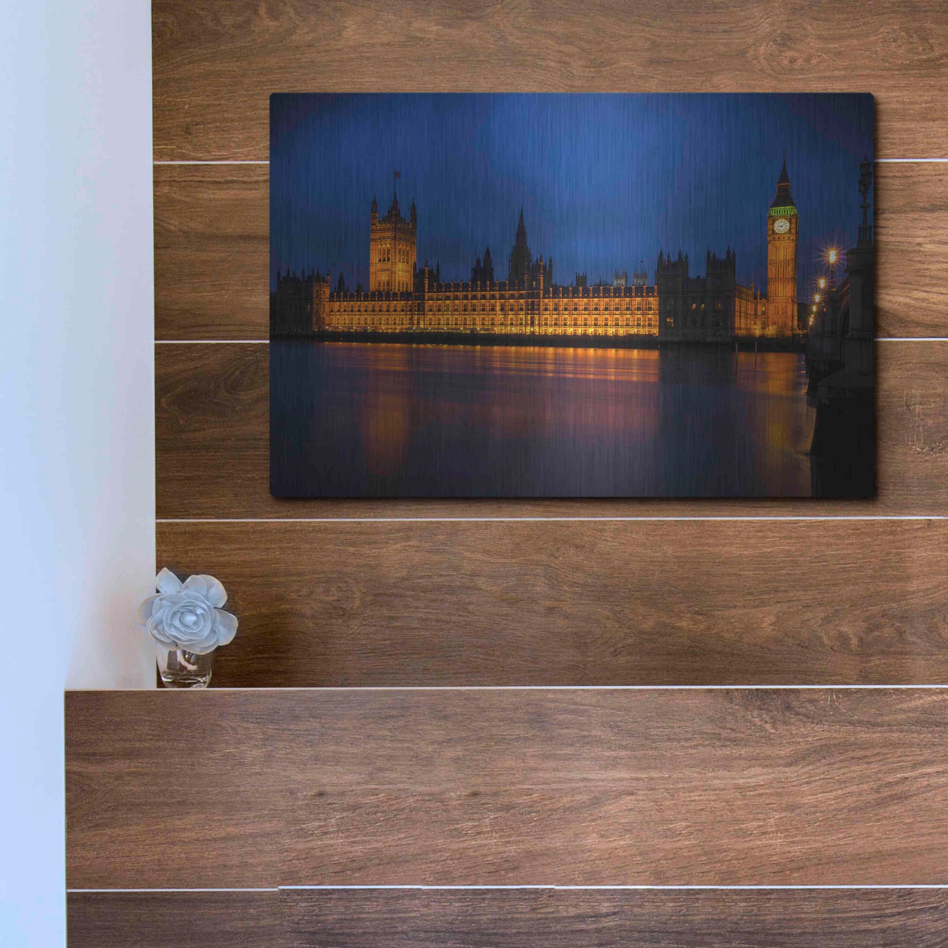 Luxe Metal Art 'The Classic' by Giuseppe Torre, Metal Wall Art,16x12