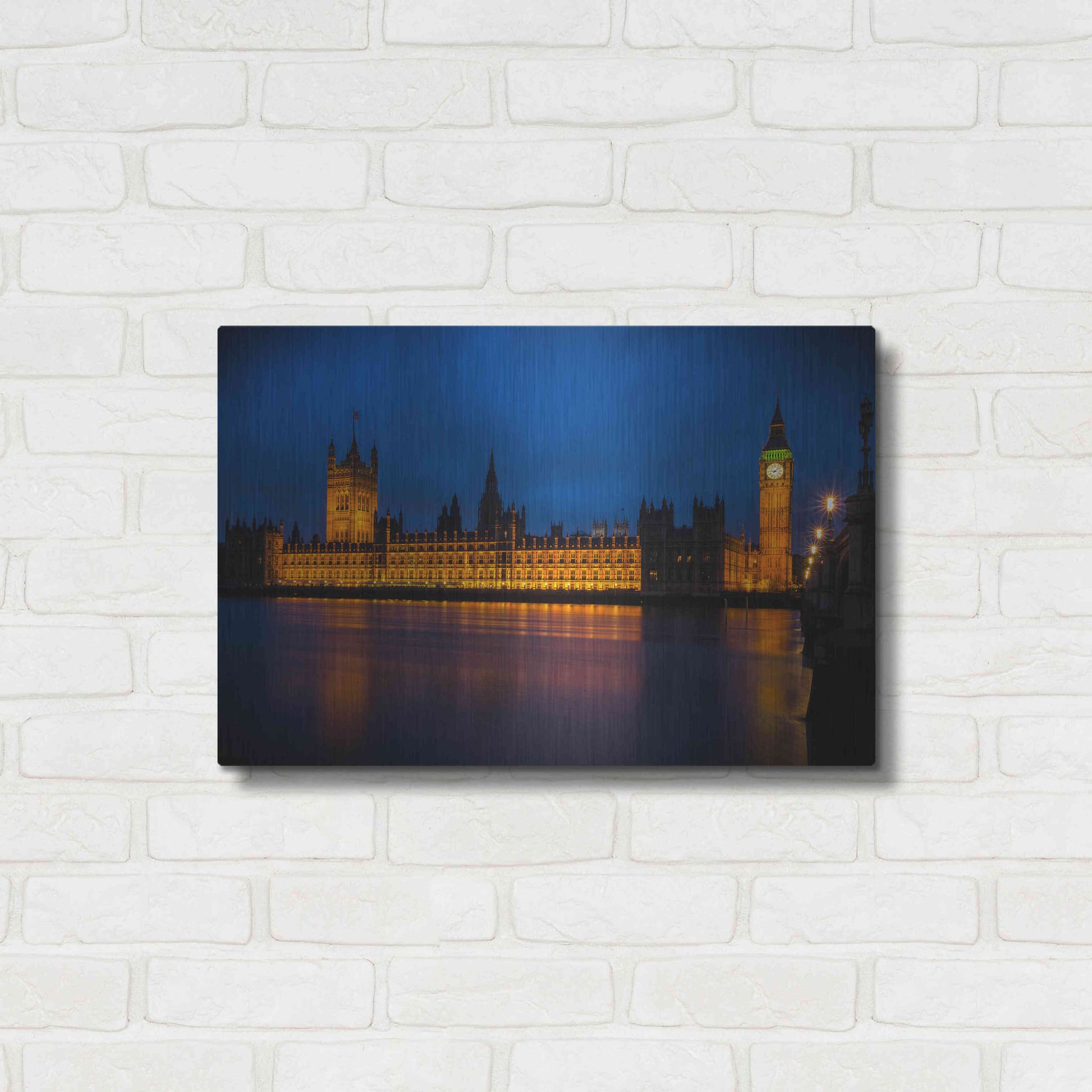 Luxe Metal Art 'The Classic' by Giuseppe Torre, Metal Wall Art,24x16