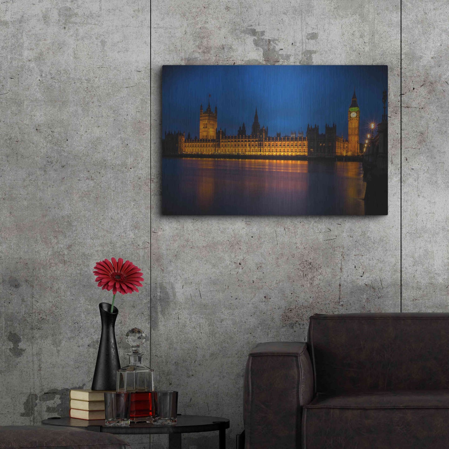 Luxe Metal Art 'The Classic' by Giuseppe Torre, Metal Wall Art,36x24
