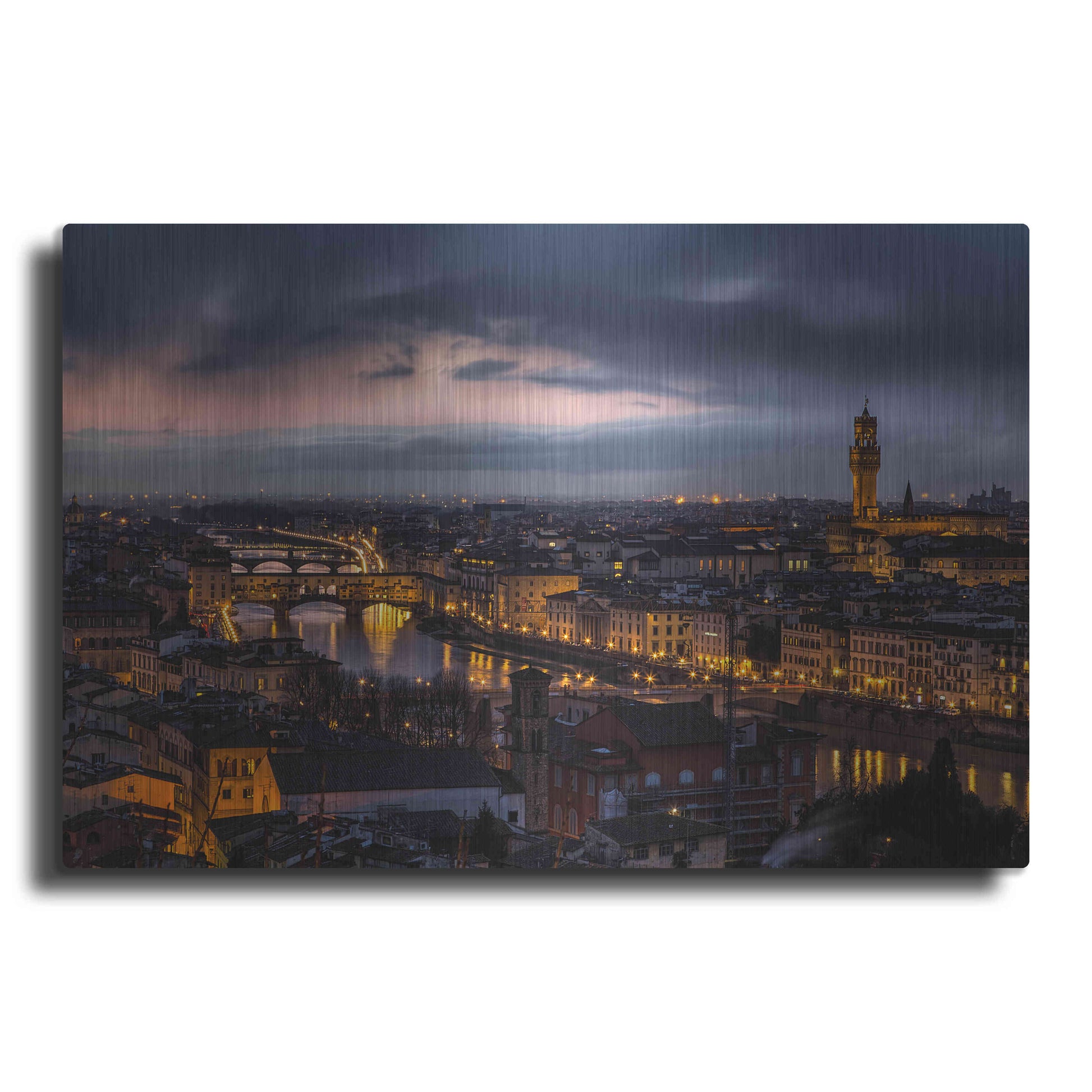 Luxe Metal Art 'The Old River' by Giuseppe Torre, Metal Wall Art