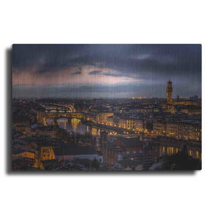 Luxe Metal Art 'The Old River' by Giuseppe Torre, Metal Wall Art