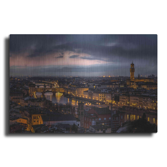 Luxe Metal Art 'The Old River' by Giuseppe Torre, Metal Wall Art