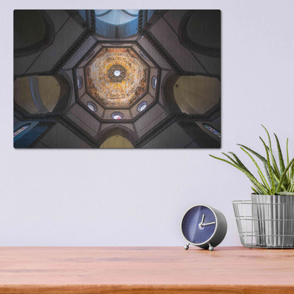Luxe Metal Art 'Under The Brunelleschi's Dome' by Giuseppe Torre, Metal Wall Art,16x12