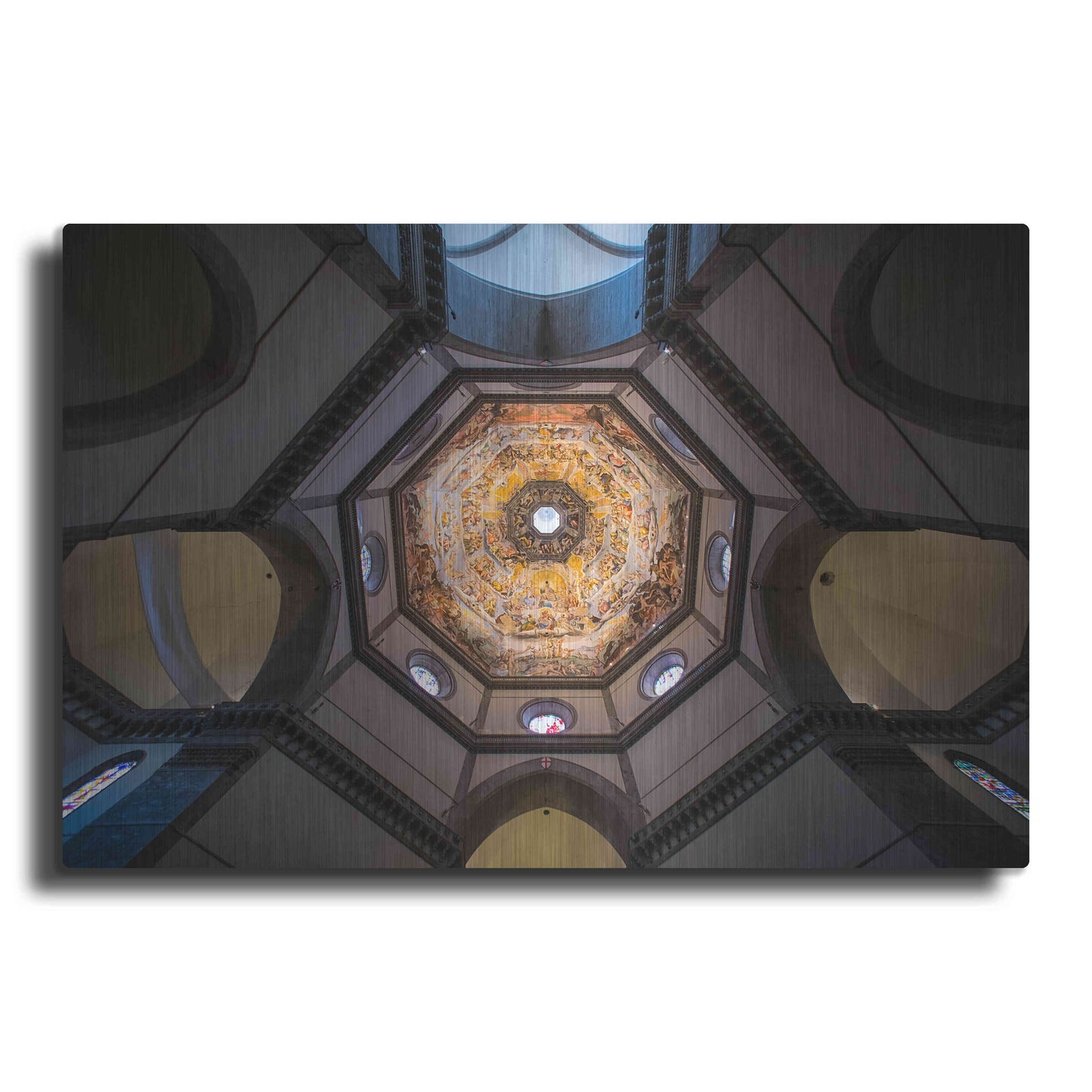 Luxe Metal Art 'Under The Brunelleschi's Dome' by Giuseppe Torre, Metal Wall Art