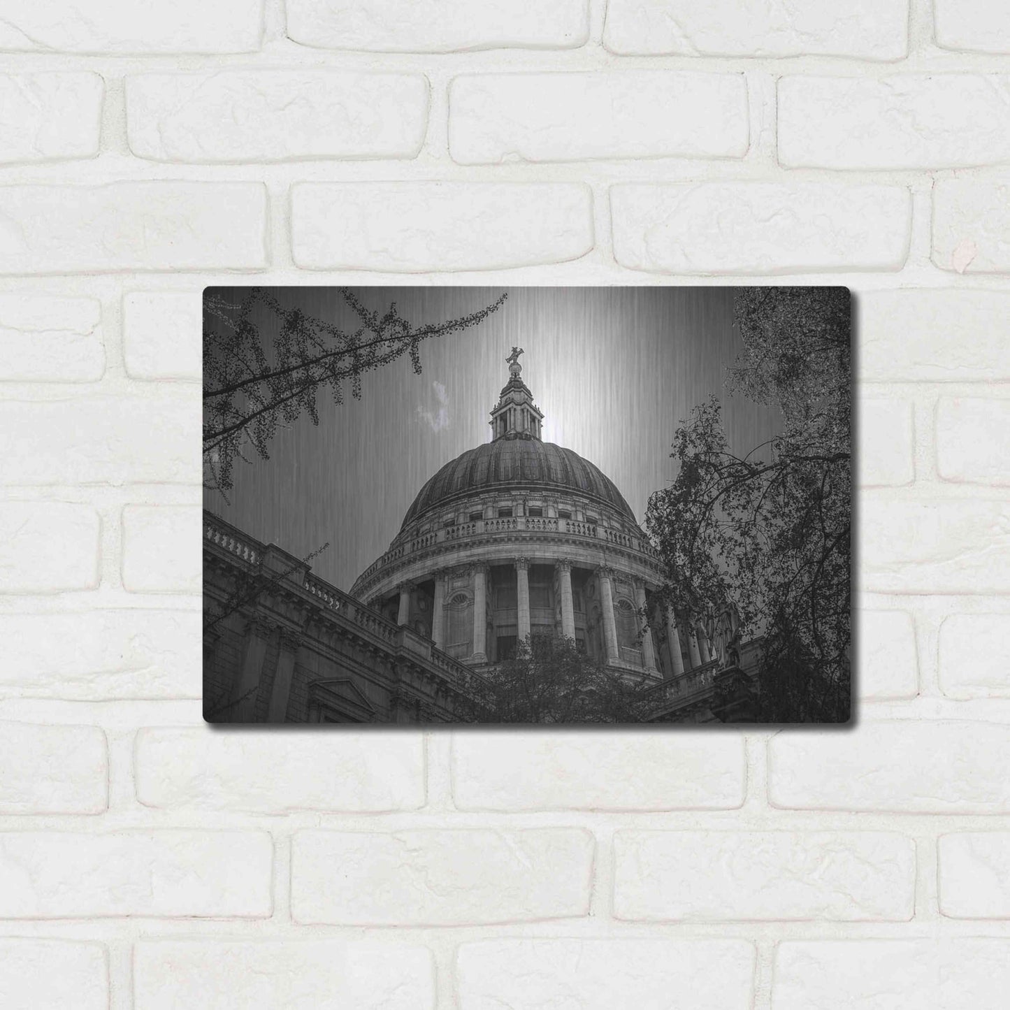 Luxe Metal Art 'Under The Dome' by Giuseppe Torre, Metal Wall Art,16x12