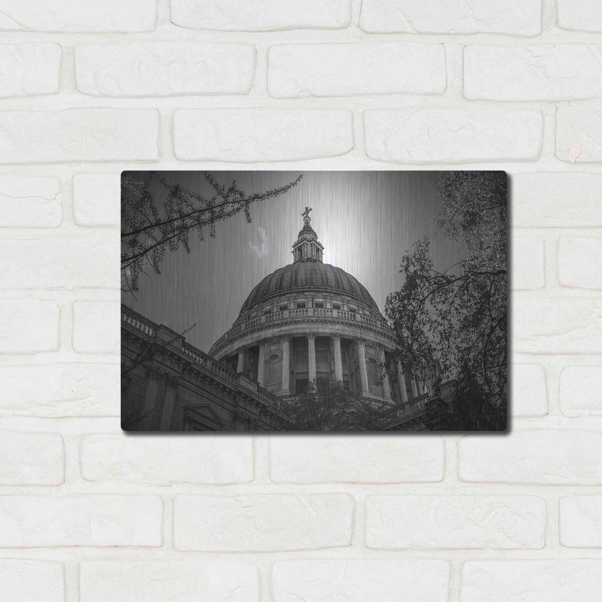 Luxe Metal Art 'Under The Dome' by Giuseppe Torre, Metal Wall Art,16x12