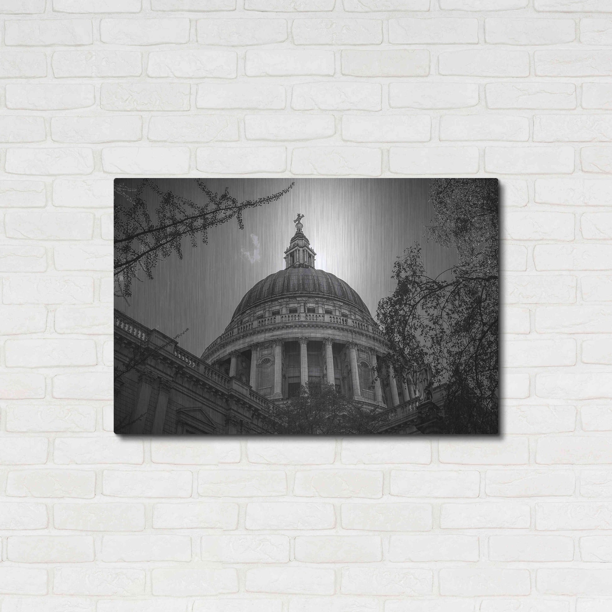 Luxe Metal Art 'Under The Dome' by Giuseppe Torre, Metal Wall Art,36x24