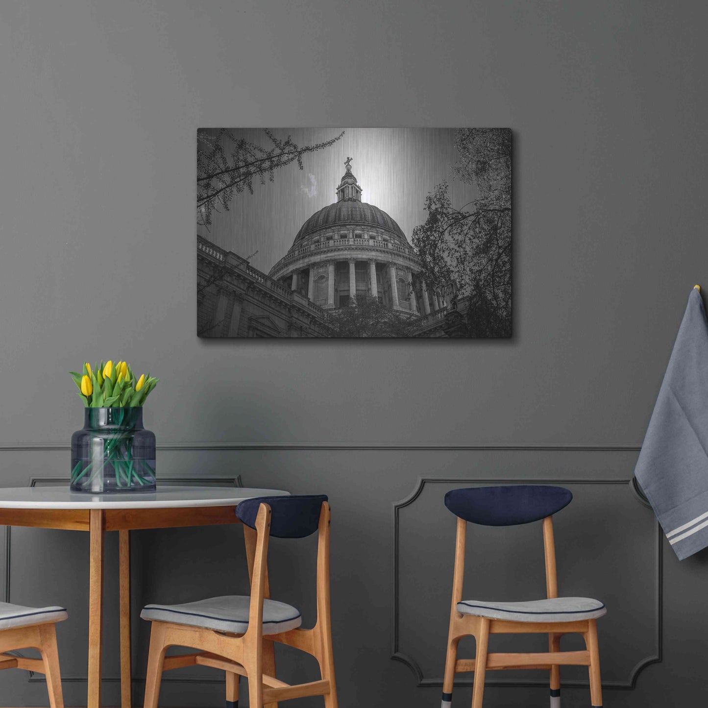 Luxe Metal Art 'Under The Dome' by Giuseppe Torre, Metal Wall Art,36x24
