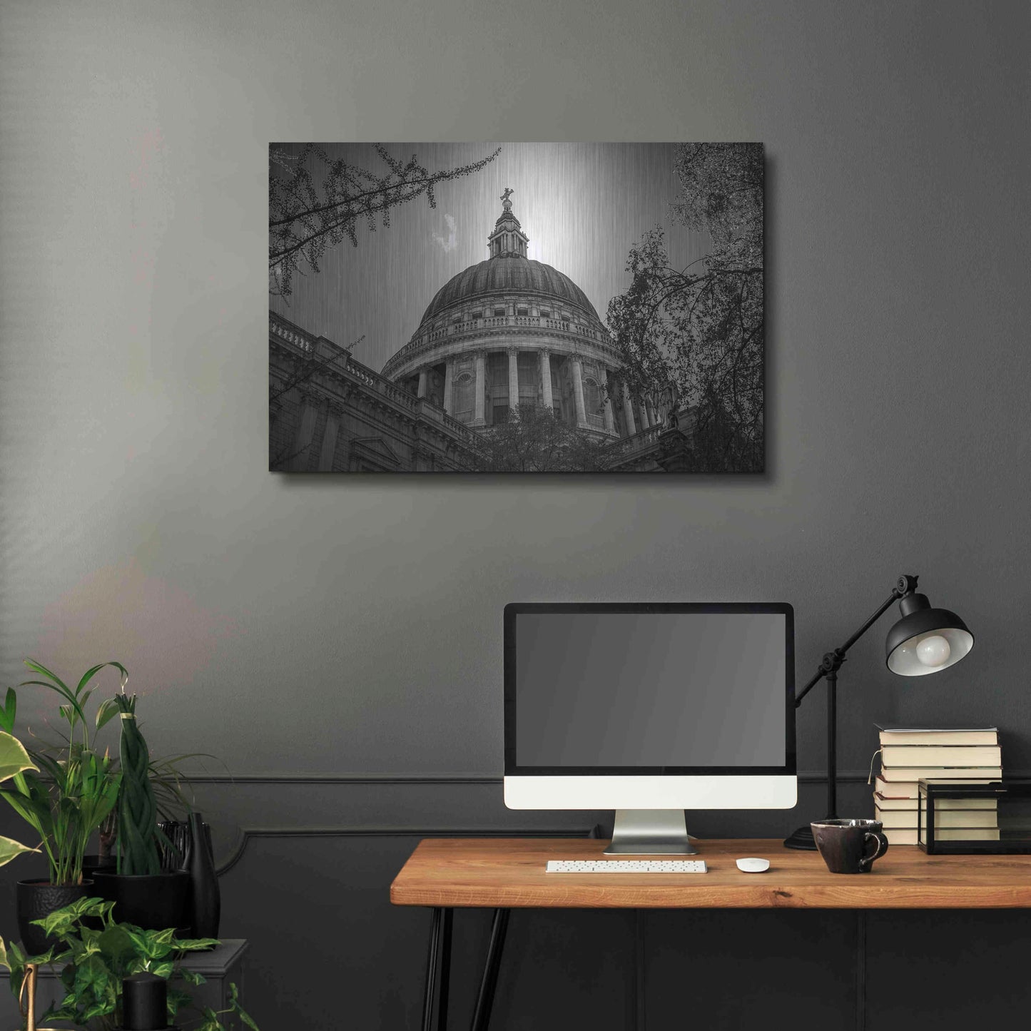 Luxe Metal Art 'Under The Dome' by Giuseppe Torre, Metal Wall Art,36x24
