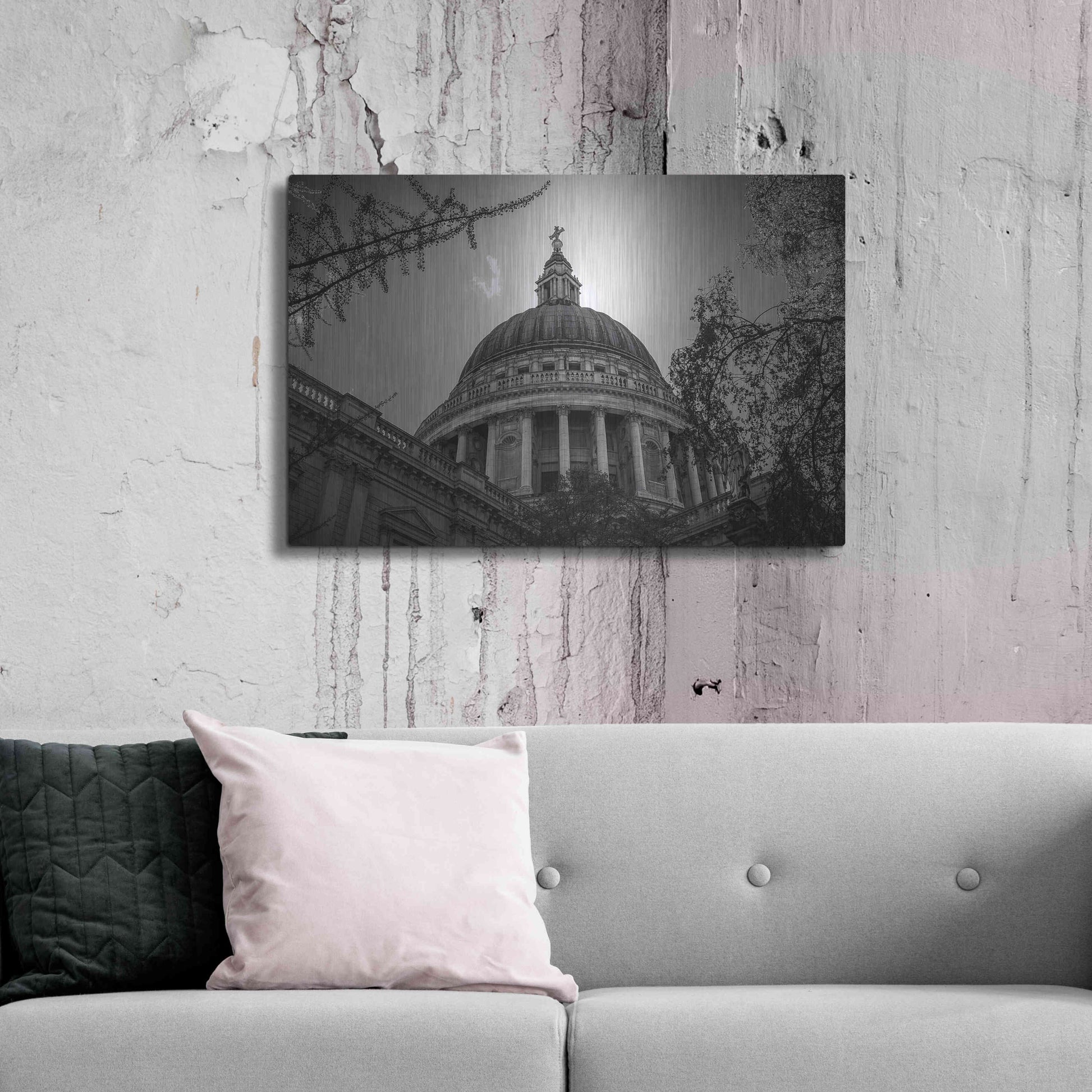 Luxe Metal Art 'Under The Dome' by Giuseppe Torre, Metal Wall Art,36x24
