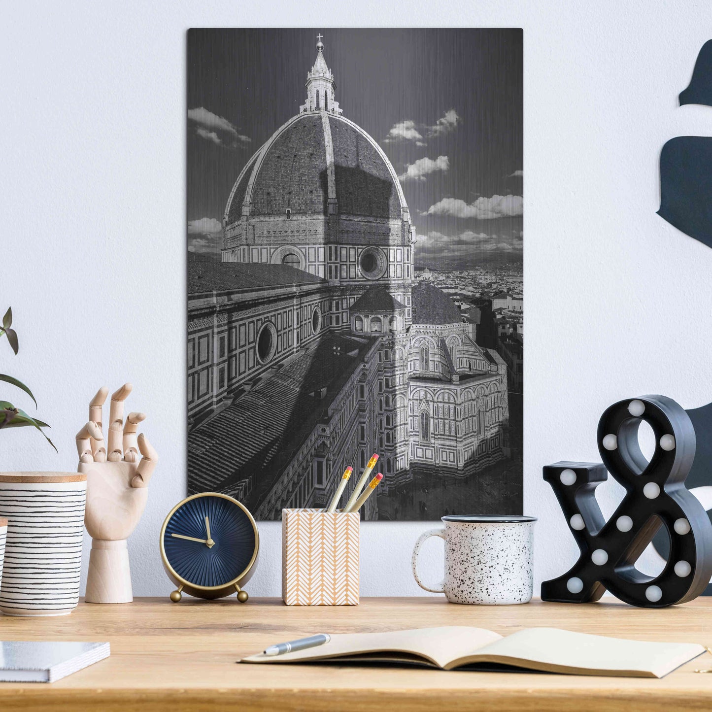 Luxe Metal Art 'Brunelleschi's work' by Giuseppe Torre, Metal Wall Art,12x16