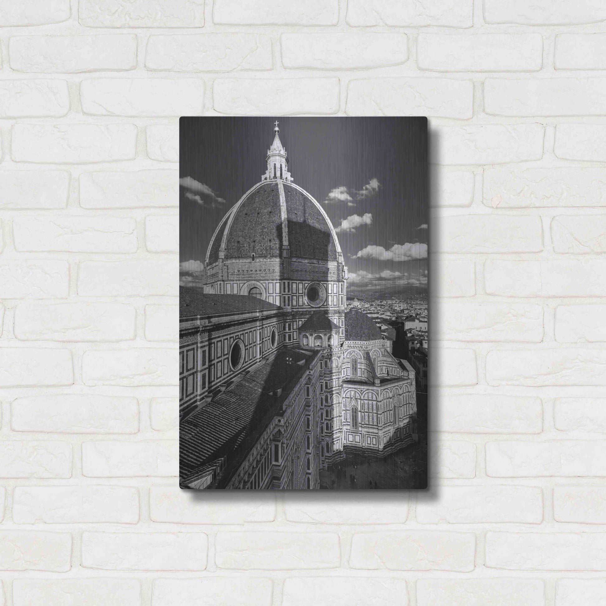 Luxe Metal Art 'Brunelleschi's work' by Giuseppe Torre, Metal Wall Art,16x24