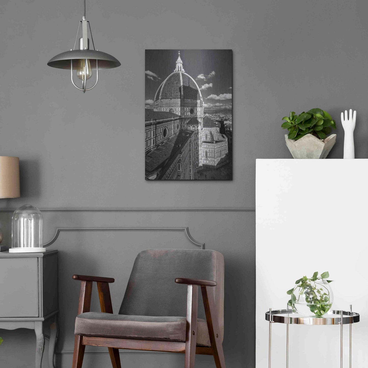 Luxe Metal Art 'Brunelleschi's work' by Giuseppe Torre, Metal Wall Art,16x24