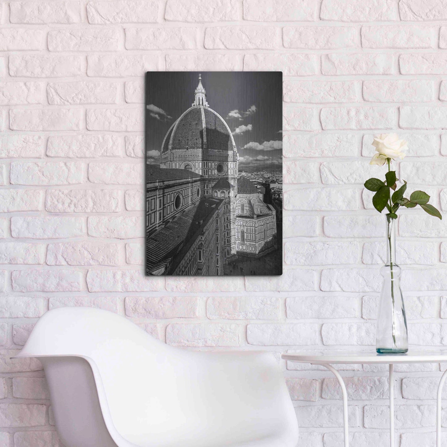 Luxe Metal Art 'Brunelleschi's work' by Giuseppe Torre, Metal Wall Art,16x24