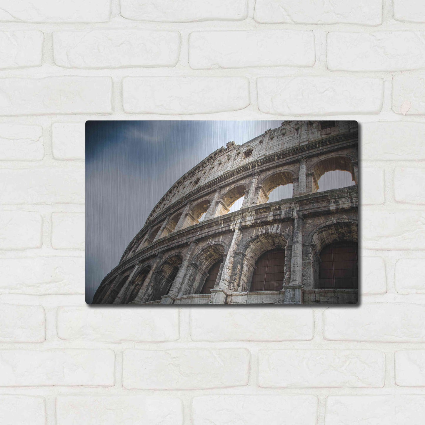 Luxe Metal Art 'Colosseo' by Giuseppe Torre, Metal Wall Art,16x12