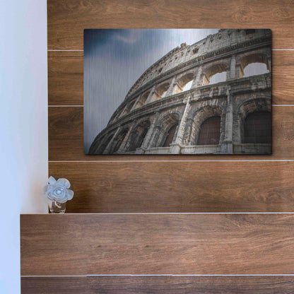 Luxe Metal Art 'Colosseo' by Giuseppe Torre, Metal Wall Art,16x12