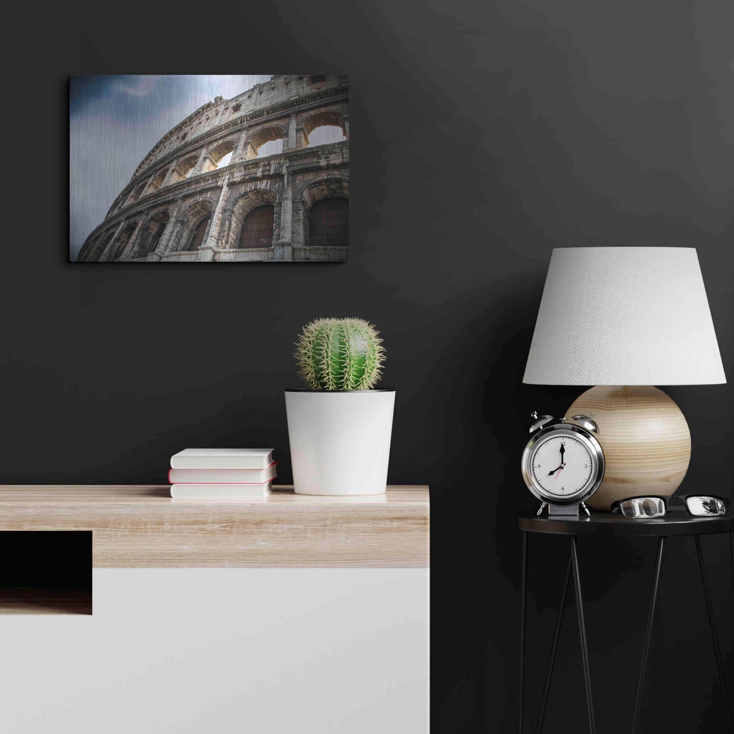 Luxe Metal Art 'Colosseo' by Giuseppe Torre, Metal Wall Art,24x16