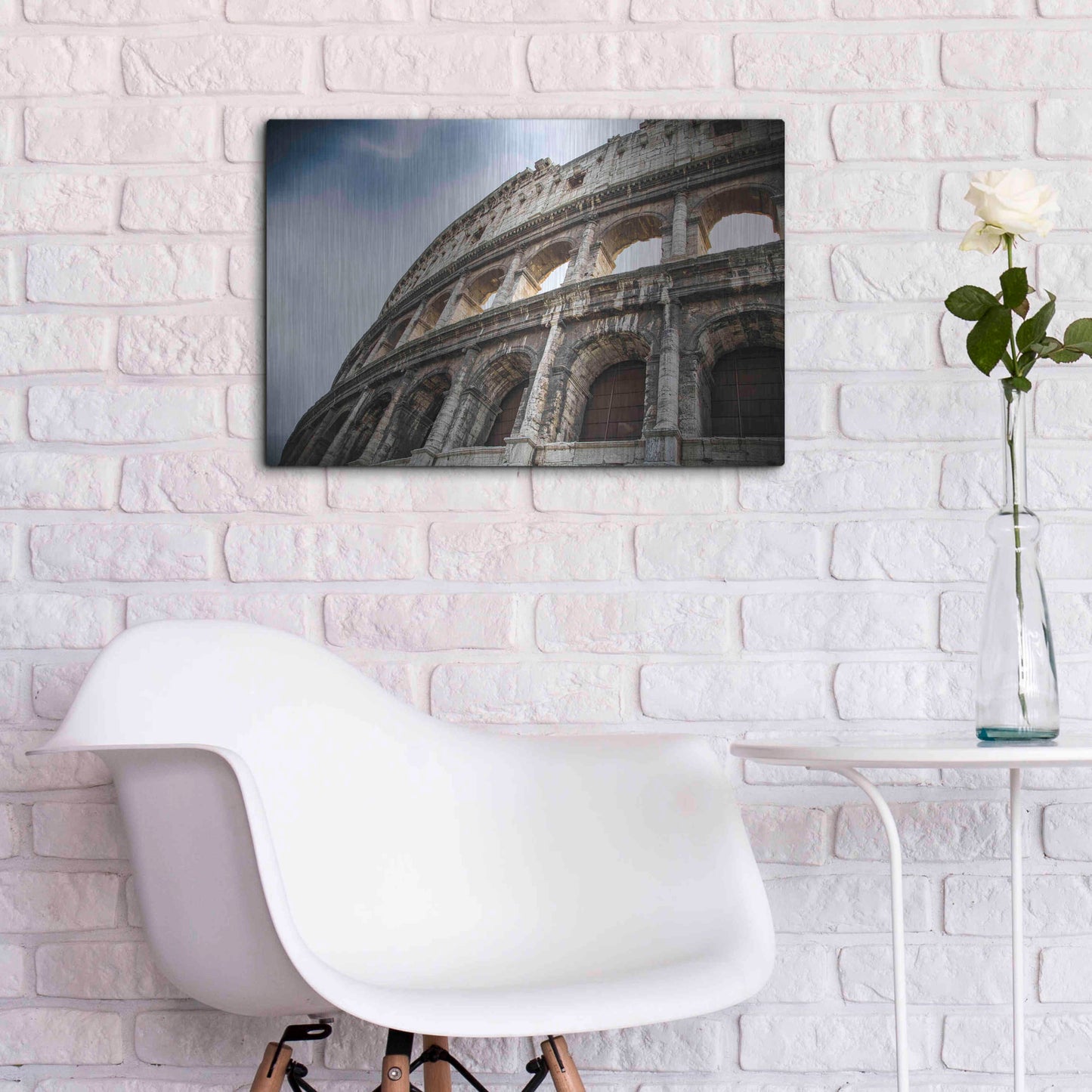 Luxe Metal Art 'Colosseo' by Giuseppe Torre, Metal Wall Art,24x16