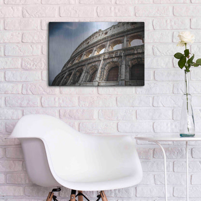 Luxe Metal Art 'Colosseo' by Giuseppe Torre, Metal Wall Art,24x16