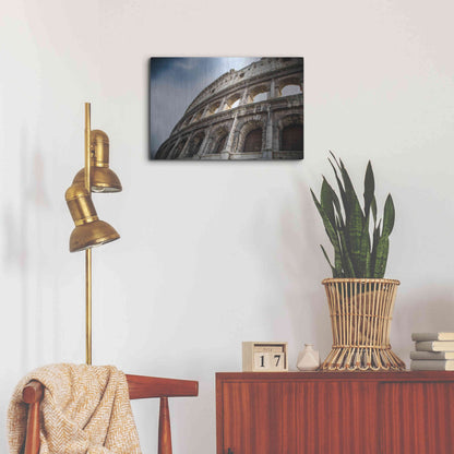 Luxe Metal Art 'Colosseo' by Giuseppe Torre, Metal Wall Art,24x16