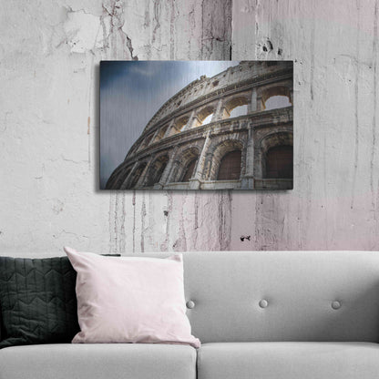 Luxe Metal Art 'Colosseo' by Giuseppe Torre, Metal Wall Art,36x24
