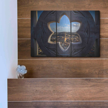 Luxe Metal Art 'Over the Tower' by Giuseppe Torre, Metal Wall Art,16x12