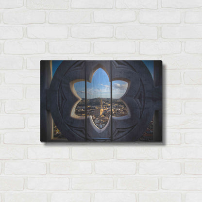 Luxe Metal Art 'Over the Tower' by Giuseppe Torre, Metal Wall Art,24x16