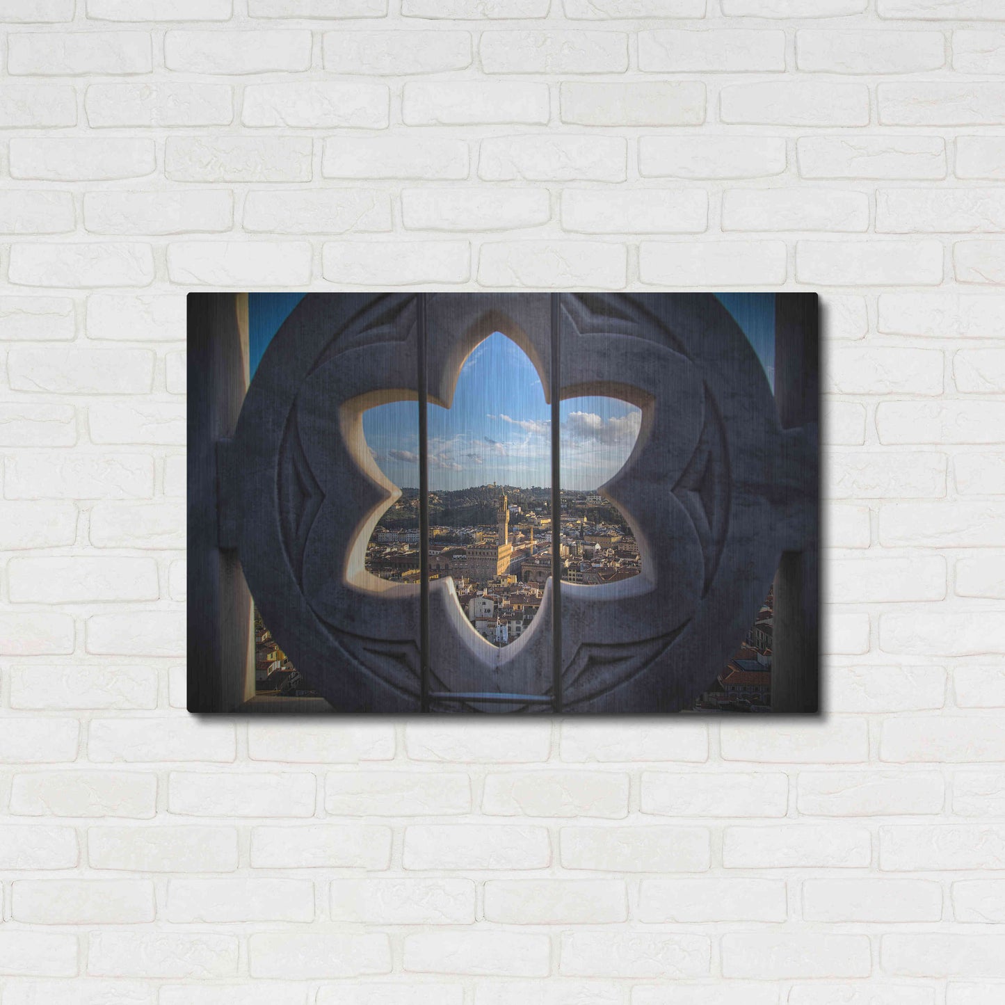 Luxe Metal Art 'Over the Tower' by Giuseppe Torre, Metal Wall Art,36x24