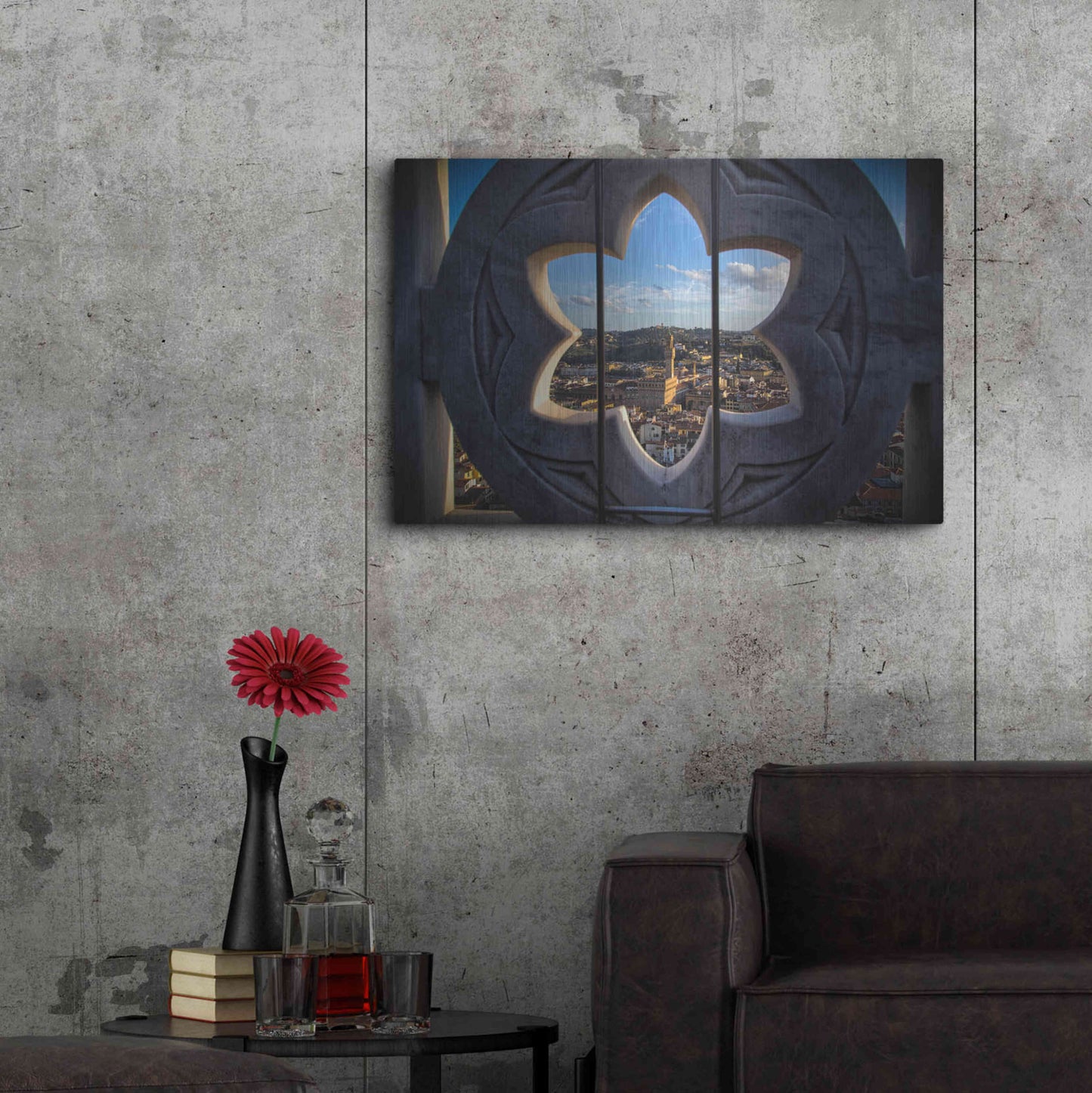 Luxe Metal Art 'Over the Tower' by Giuseppe Torre, Metal Wall Art,36x24