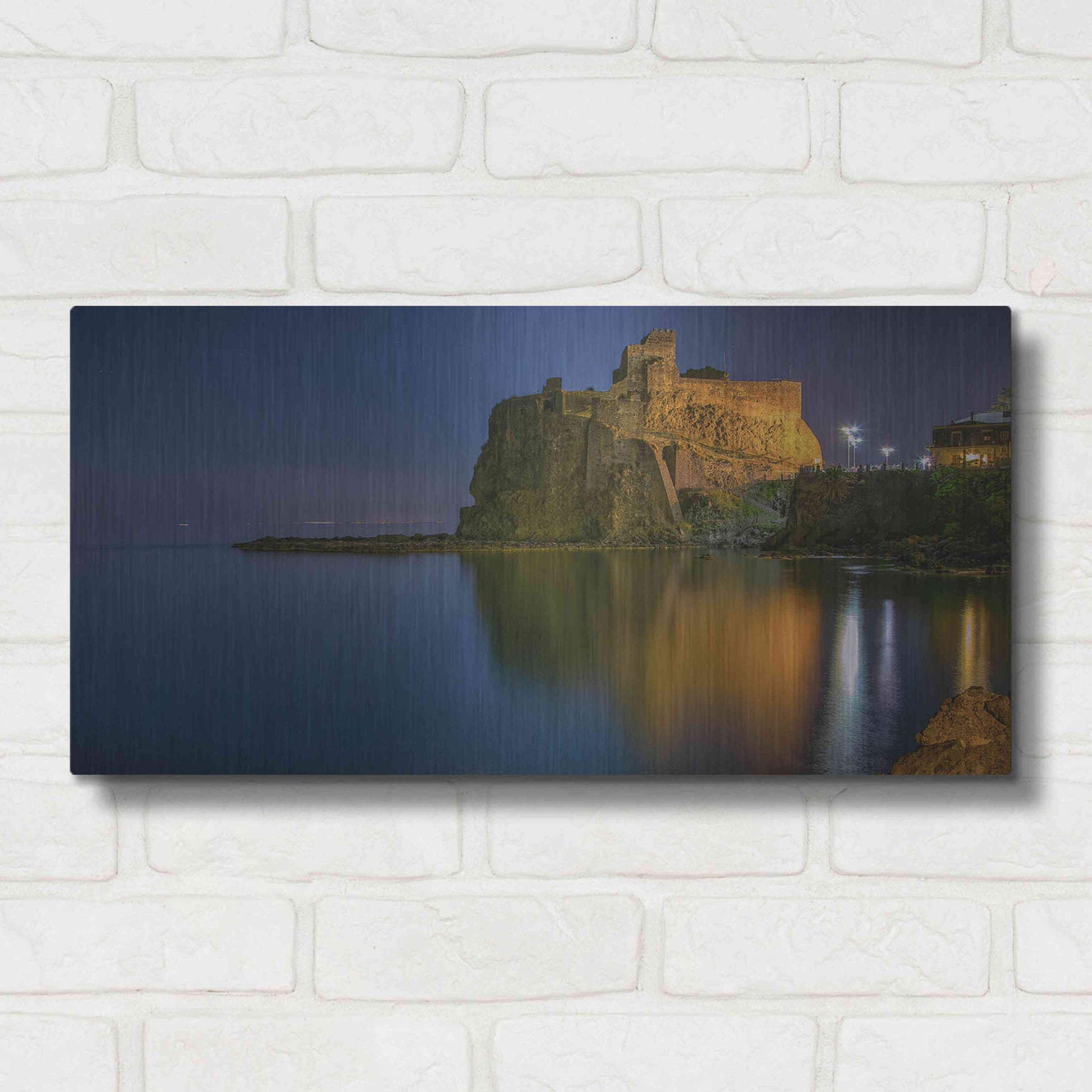 Luxe Metal Art 'Reflections' by Giuseppe Torre, Metal Wall Art,24x12