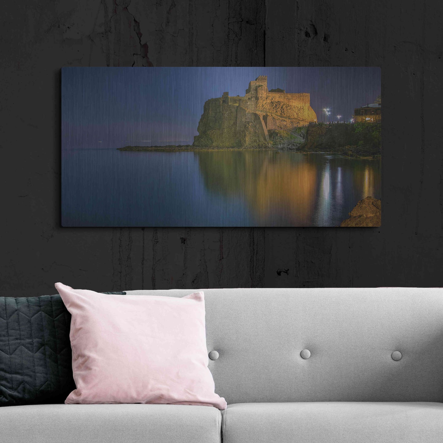 Luxe Metal Art 'Reflections' by Giuseppe Torre, Metal Wall Art,48x24