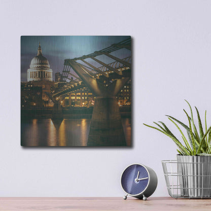 Luxe Metal Art 'The Dome' by Giuseppe Torre, Metal Wall Art,12x12
