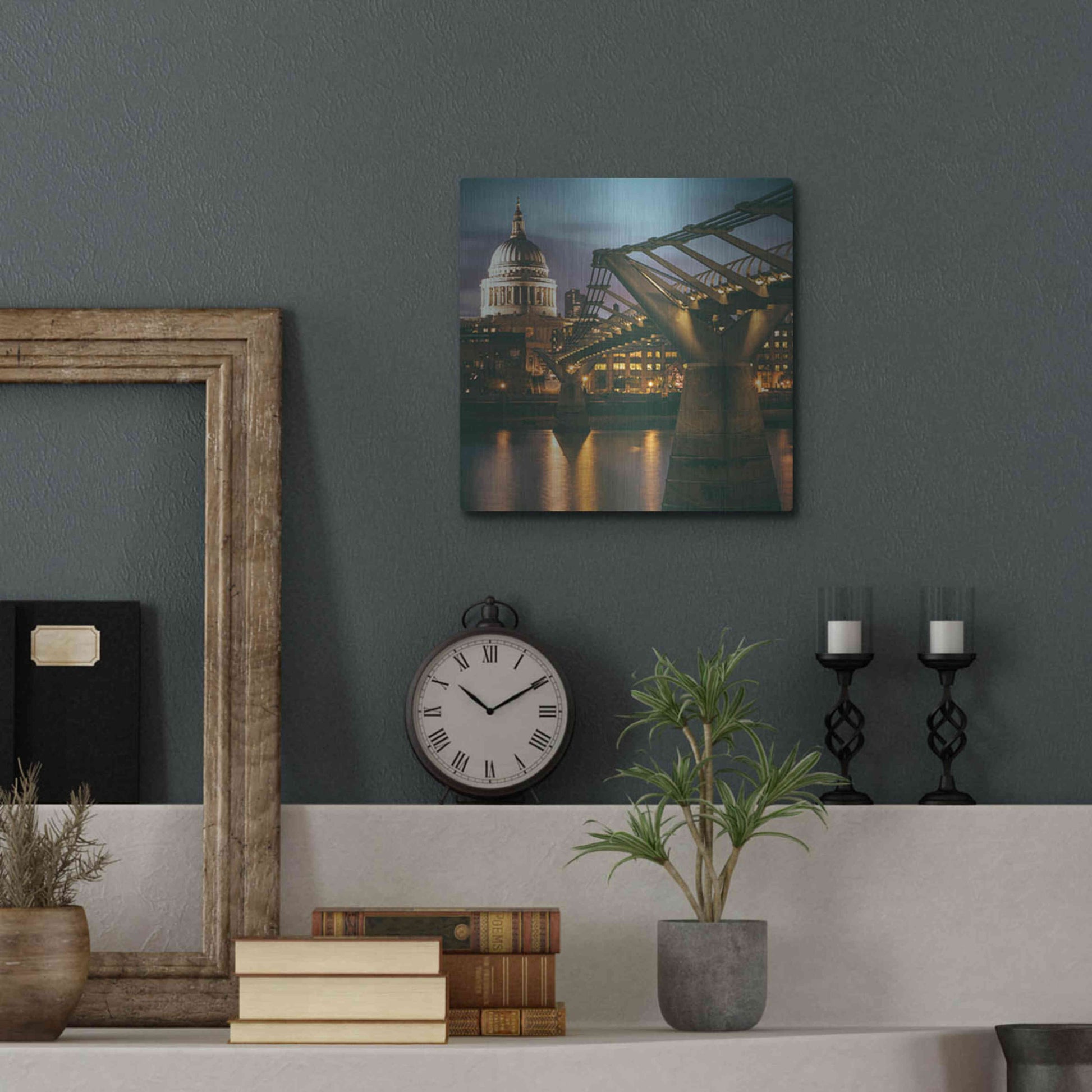 Luxe Metal Art 'The Dome' by Giuseppe Torre, Metal Wall Art,12x12