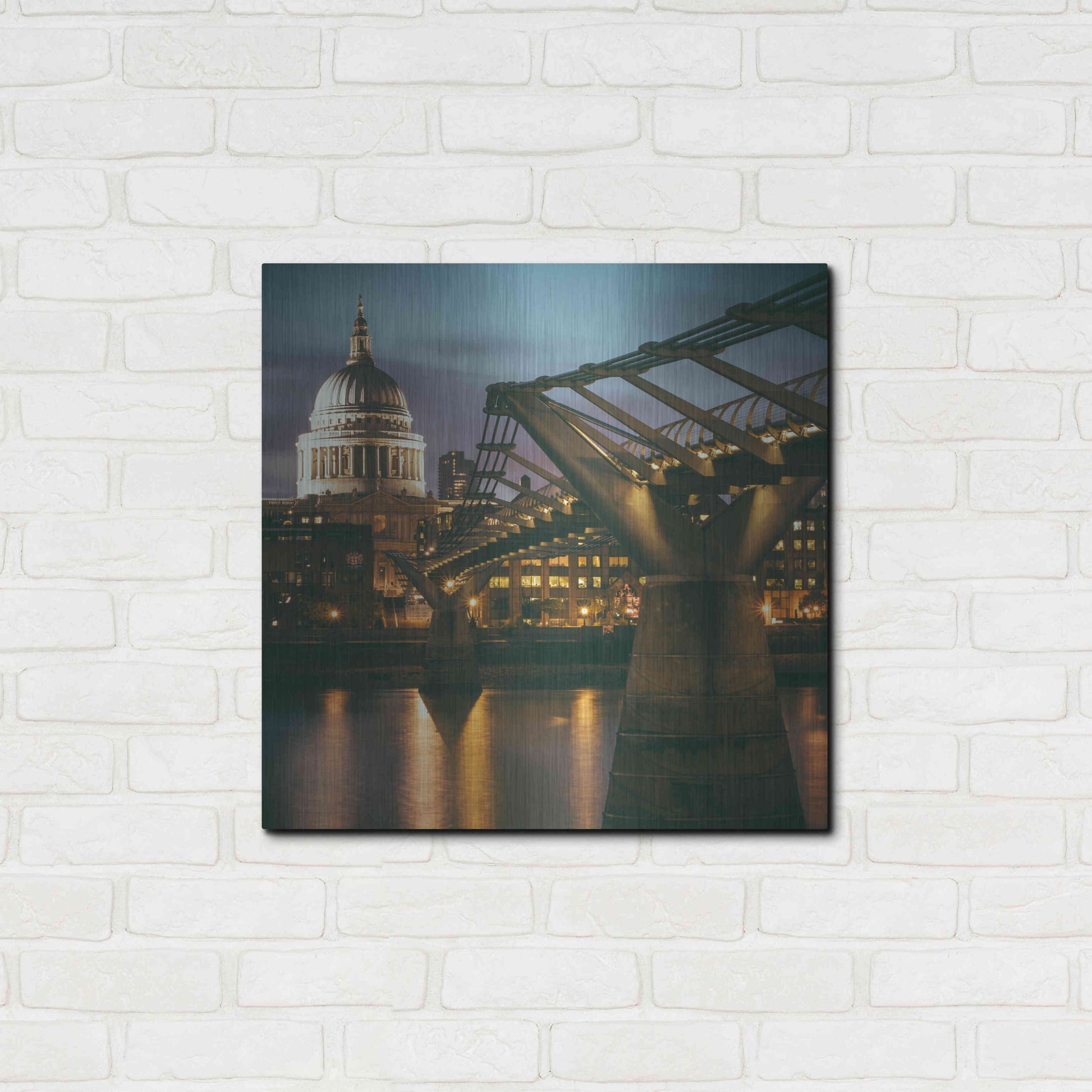 Luxe Metal Art 'The Dome' by Giuseppe Torre, Metal Wall Art,24x24