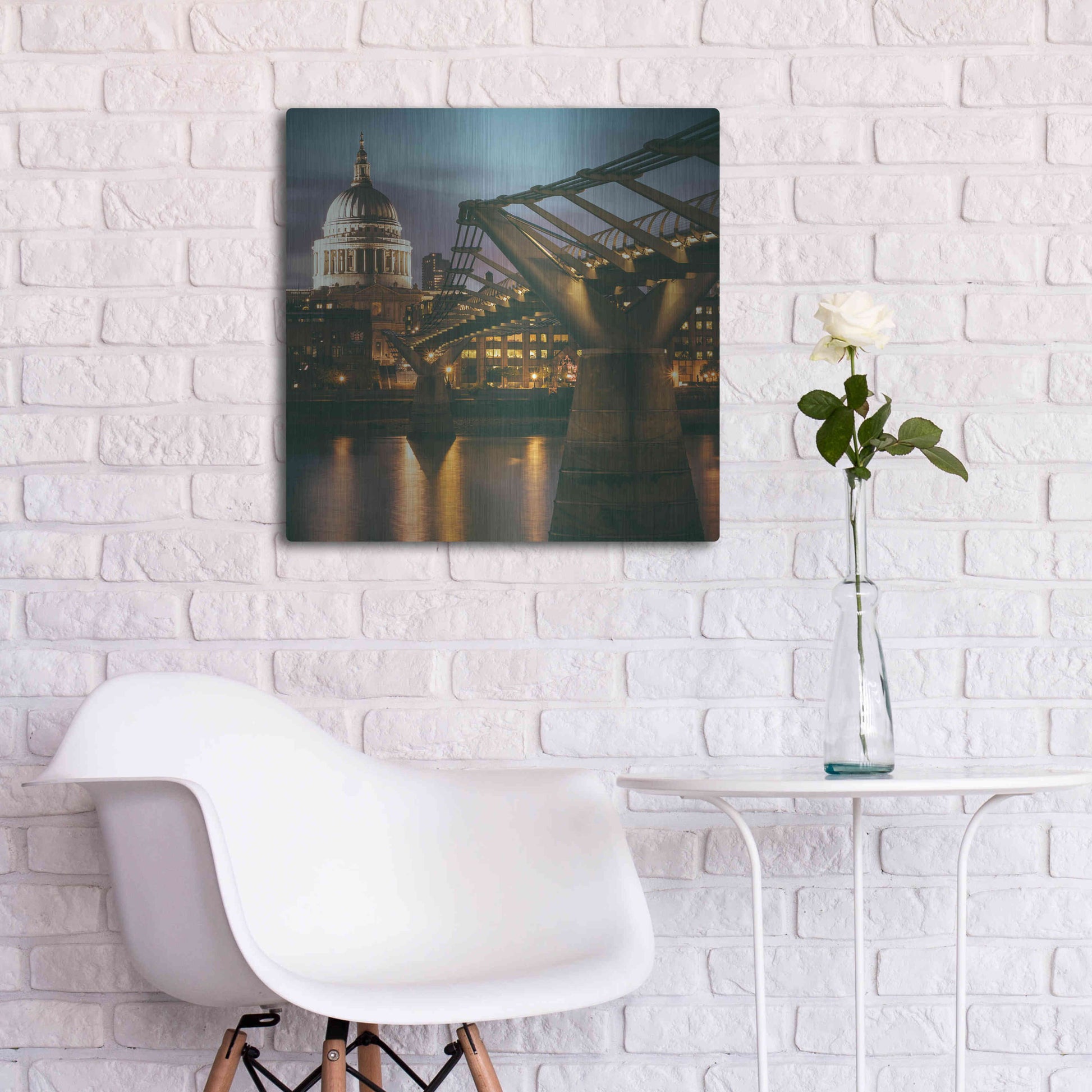 Luxe Metal Art 'The Dome' by Giuseppe Torre, Metal Wall Art,24x24