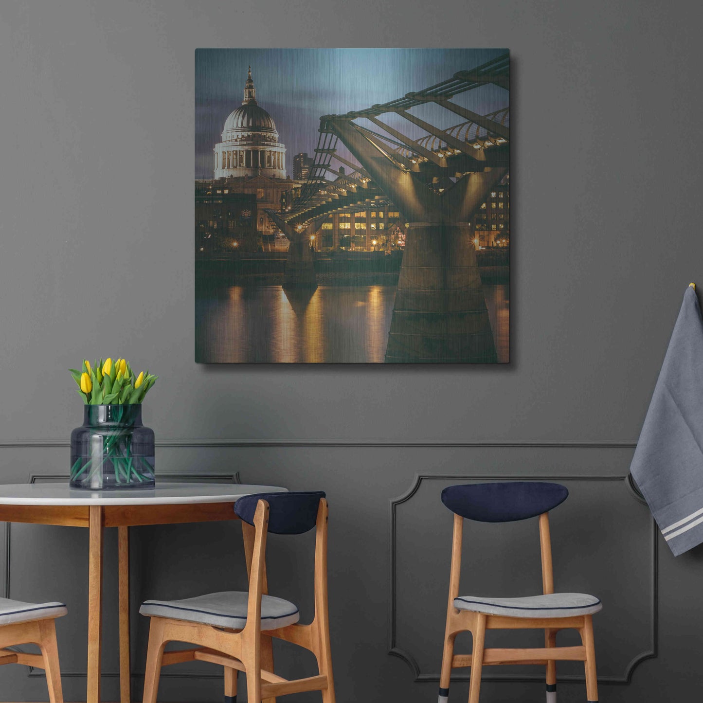 Luxe Metal Art 'The Dome' by Giuseppe Torre, Metal Wall Art,36x36