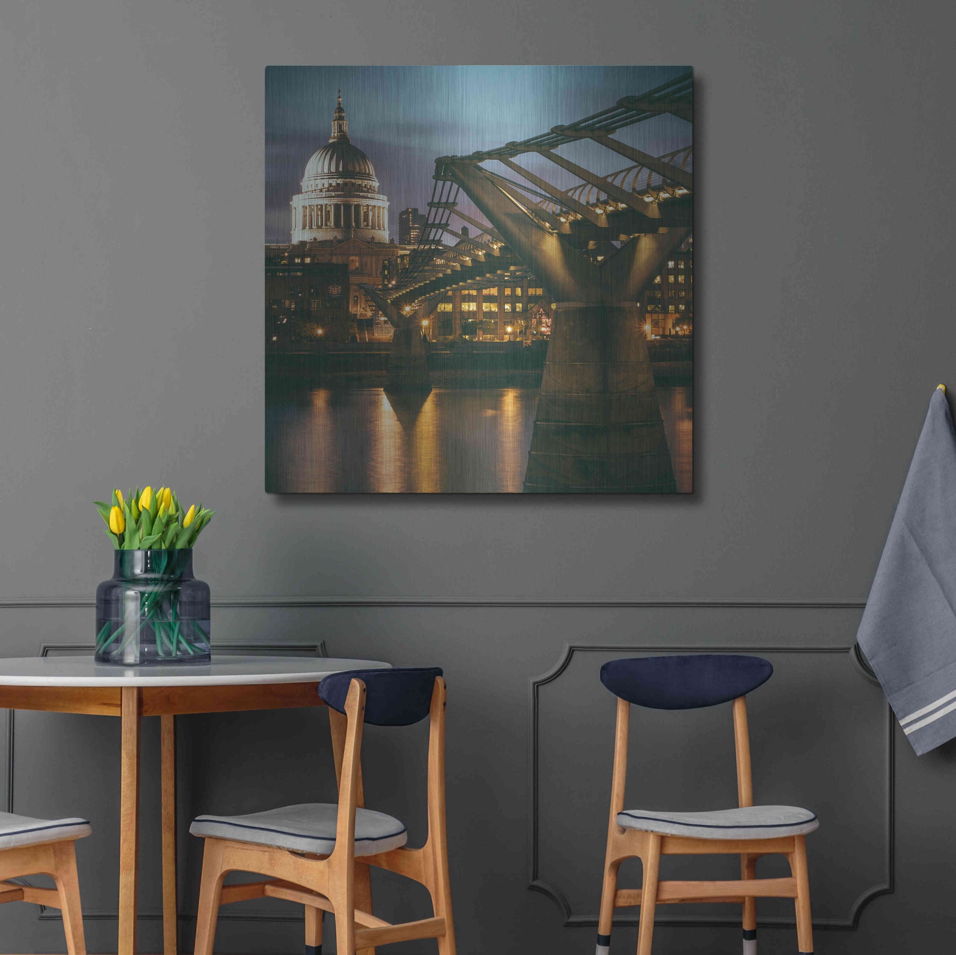 Luxe Metal Art 'The Dome' by Giuseppe Torre, Metal Wall Art,36x36