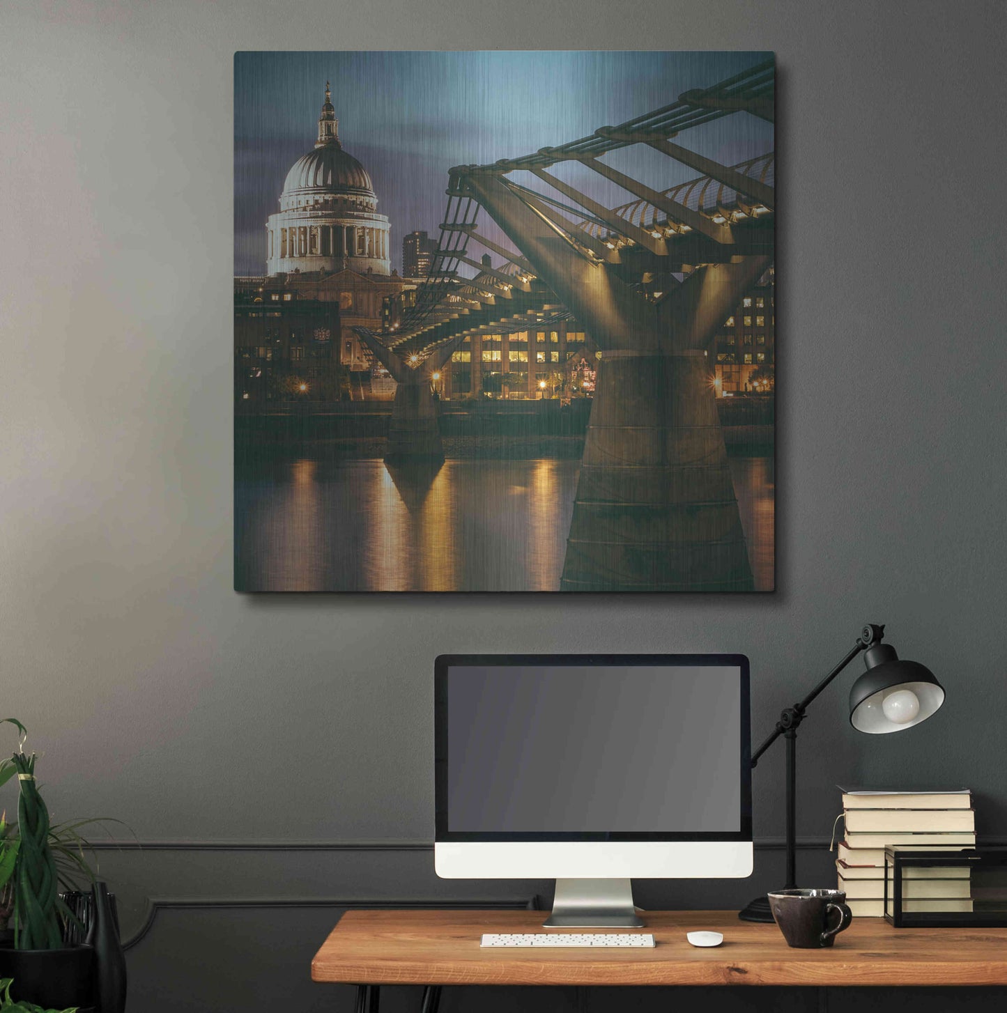 Luxe Metal Art 'The Dome' by Giuseppe Torre, Metal Wall Art,36x36