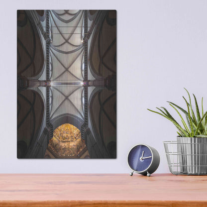 Luxe Metal Art 'The Spider Web' by Giuseppe Torre, Metal Wall Art,12x16