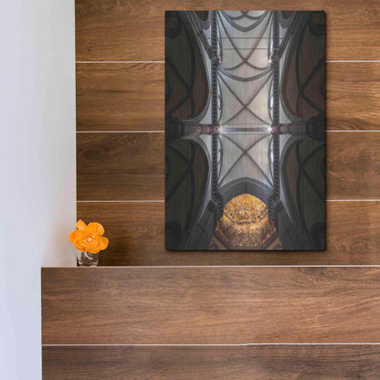 Luxe Metal Art 'The Spider Web' by Giuseppe Torre, Metal Wall Art,12x16