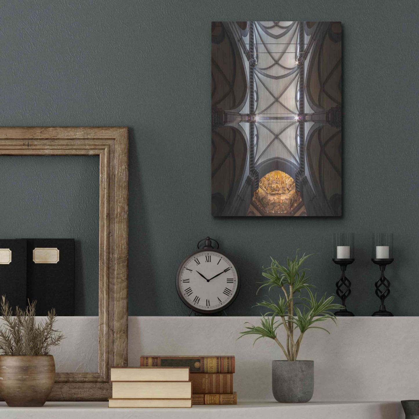 Luxe Metal Art 'The Spider Web' by Giuseppe Torre, Metal Wall Art,12x16