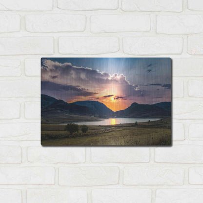 Luxe Metal Art 'Sunrays' by Giuseppe Torre, Metal Wall Art,16x12